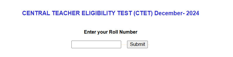 CTET December Scorecard 2025 Download